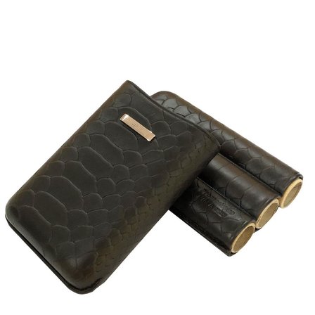 Prometheus Deri Puro Kılıfı Robusto Kahve Yılan 3lü(52 Ring)