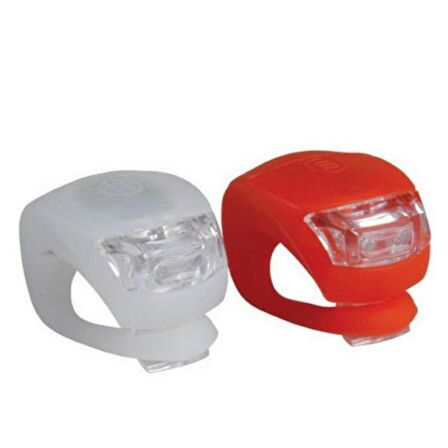 Silikon Bisiklet Işığı Ledli Çakarlı Bisiklet Işığı 1 Çift 