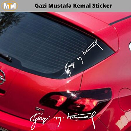 Gazi Mustafa Kemal Sticker 15 CM