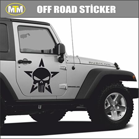 Army Star Kuru Kafa Off Road Oto Sticker