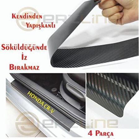 Alfa Romeo Karbon Kapı Eşiği Sticker (4 Adet)