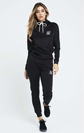 SikSilk Poly Overhead Hoodie - Black