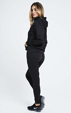 SikSilk Poly Overhead Hoodie - Black