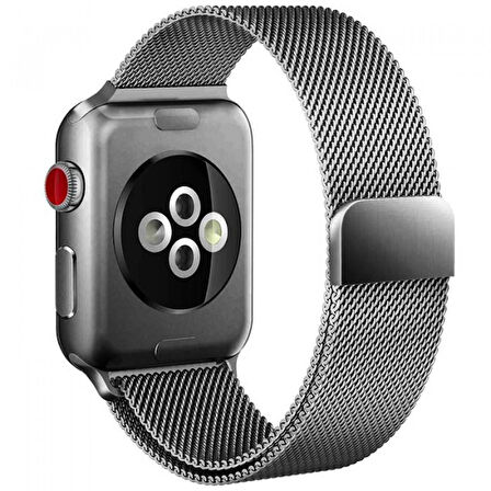 Ally Apple Watch 7-8 45mm 6-5-4 44mm Kayış Kordon Metal Milano Loop 3-2-1 42mm