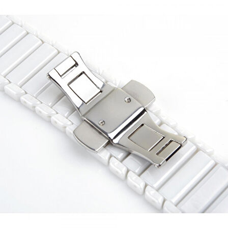 Ally Apple Watch 7-8 41mm 6-5-4 40mm Kayış Kordon Seramik Metal 3-2-1 38mm