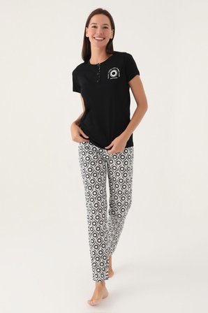 Pierre Cardin 8785 Good Kadın Kısa Kol Pijama Takımı
