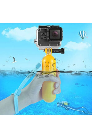 Puluz Hero Uyumlu Bobber Şamandıra Su Altı Monopod - Sarı