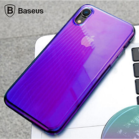 Baseus İphone Xr 6.1 Glow Case Şeffaf Silikon Kılıf