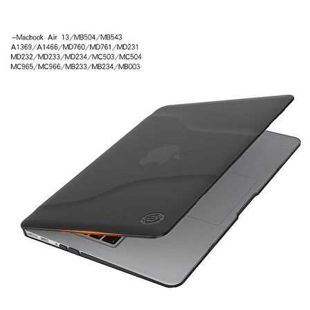 Ally Macbook Air 13,A1466-1363 Portatif Alt Üst Kılıf+çanta