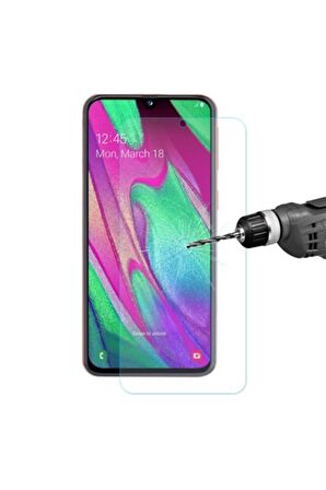 Samsung Galaxy A40 Tempered Kırılmaz Cam Ekran Koruyucu - Şeffaf