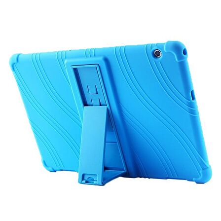 Ally Huawei Mediapad T5,10 Standlı Silikon Kılıf AÇIK MAVİ