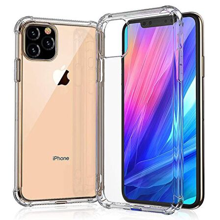İPhone 11 Pro Max Anti-Drop Darbe Emici Silikon Kılıf ŞEFFAF