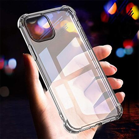 İPhone 11 Pro Max Anti-Drop Darbe Emici Silikon Kılıf ŞEFFAF