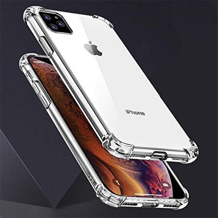 İPhone 11 Pro Max Anti-Drop Darbe Emici Silikon Kılıf ŞEFFAF