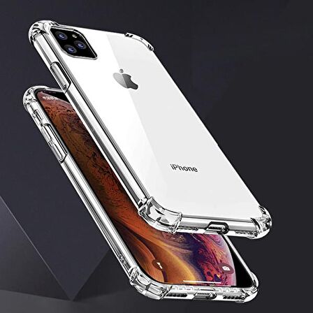 İPhone 11 Anti-Drop Darbe Emici Silikon Kılıf ŞEFFAF