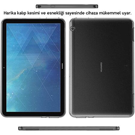 Ally Huawei Mediapad T5,10.1 Şeffaf Tpu Soft Silikon Kılıf ŞEFFAF