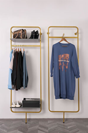 Mağaza Dekorasyon 2'li Raf Sistemi