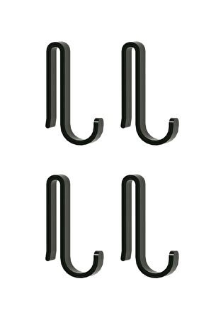 4 Adet Plastik Askı Metal Banyo Mutfak Rafları Için