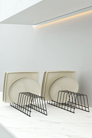 2 Adet Tabaklık Rafı Tabak Kurutmalık Tencere Kapak Düzenleyici Organizer Standı Mutfak Tezgah 4.6 1135 Değerlendirme fotoğraflı yorum iconu