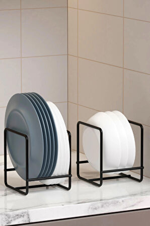 2 Adet Tabaklık Rafı Tabak Kurutmalık Mutfak  Ve Tezgah Düzenleyici Bulaşıklık Organizer  Standı