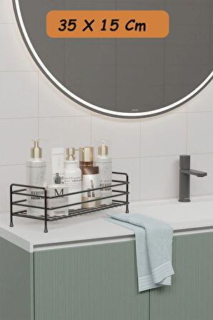 Paslanmaz Metal Çok Amaçlı Banyo, Mutfak Rafı Kozmetik , Takı Düzenleyici Organizeri