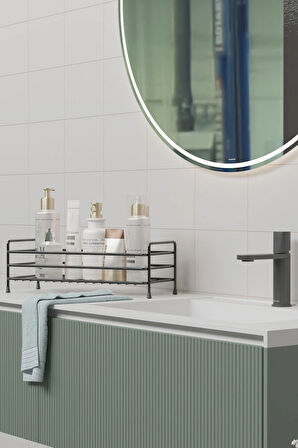Paslanmaz Metal Çok Amaçlı Banyo, Mutfak Rafı Kozmetik , Takı Düzenleyici Organizeri