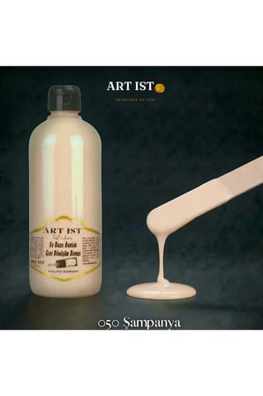 ART IST Geri Dönüşüm Su Bazlı Akrilik Boya 500 ml - 050 Şampanya