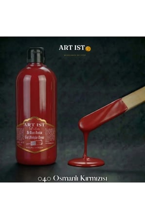 ART IST Geri Dönüşüm Su Bazlı Akrilik Boya 500 ml - 040 Osmanlı Kırmızısı