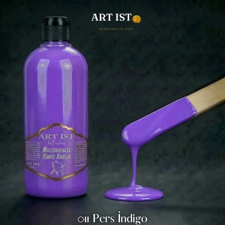 ART IST Multisurfaces Su Bazlı Akrilik Boya 500 ml - 011 Pers İndigo