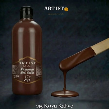 ART IST Multisurfaces Su Bazlı Akrilik Boya 500 ml - 015 Koyu Kahve