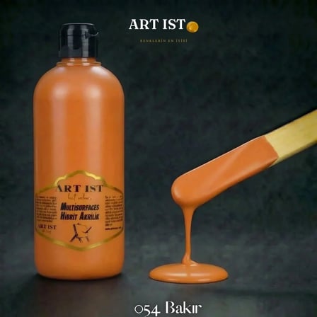 ART IST Multisurfaces Su Bazlı Akrilik Boya 500 ml - 054 Bakır