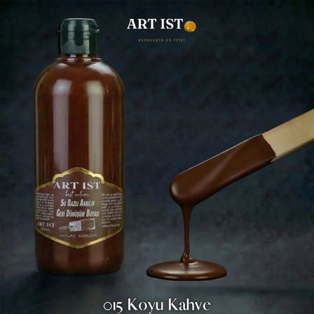 ART IST Geri Dönüşüm Su Bazlı Akrilik Boya 500 ml - 015 Koyu Kahve