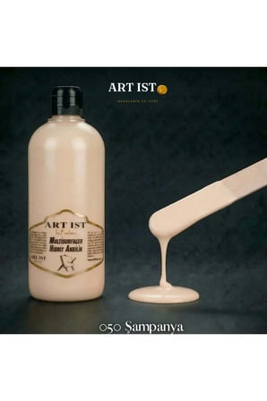 ART IST Multisurfaces Su Bazlı Akrilik Boya 500 ml - 050 Şampanya