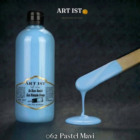 ART IST Geri Dönüşüm Su Bazlı Akrilik Boya 500 ml - 062 Pastel Mavi