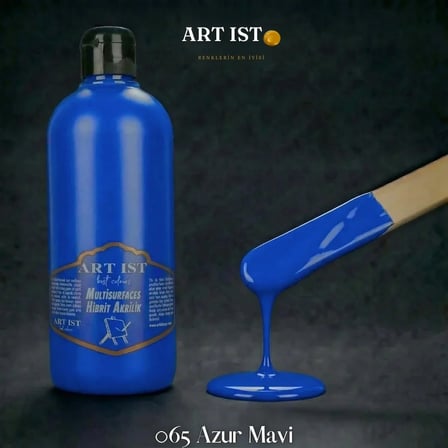 ART IST Multisurfaces Su Bazlı Akrilik Boya 500 ml - 065 Azur Mavi