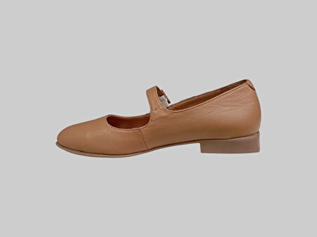 ALBİNİ 25Y100780 KADIN DERİ BABET AYAKKABI TABA