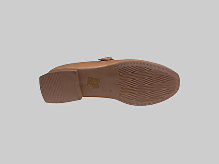 ALBİNİ 25Y100780 KADIN DERİ BABET AYAKKABI TABA