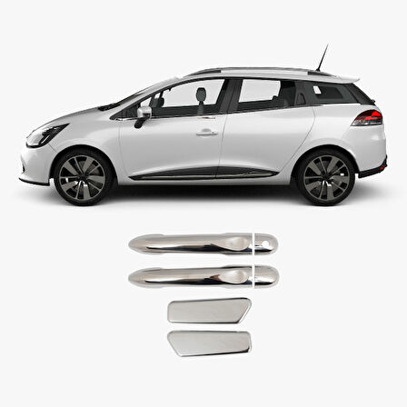 Renault Clio Kapı Kolu 2006-2011 P.çelik 4 Prç.