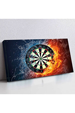 120x60 Kanvas Ateşli Dart Tablosu