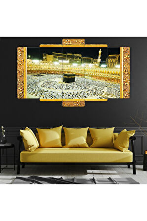 Zevahir 5 Parça Mdf Kabe Dini Tablo