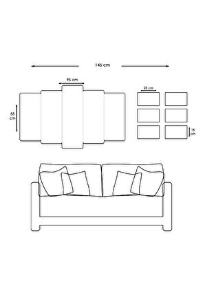 Zevahir Mdf Dini Motif Tablo + 6'lı Dua Seti Sabret Şükret Dua Et