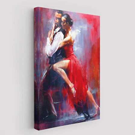 Tango Yapan Çift Dekoratif Duvar Tablosu-6427