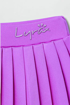 Lyrax Kabartmalı Şort Etekli Crop Kız Çocuk Sporcu Takım