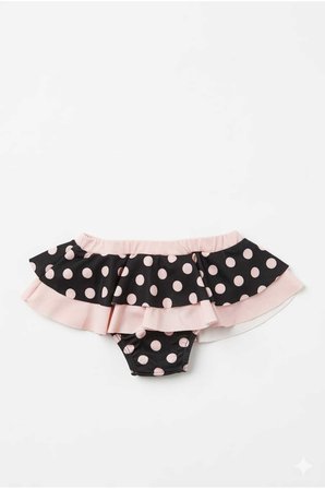 Puan Desenli Kız Çocuk Bikini Takımı