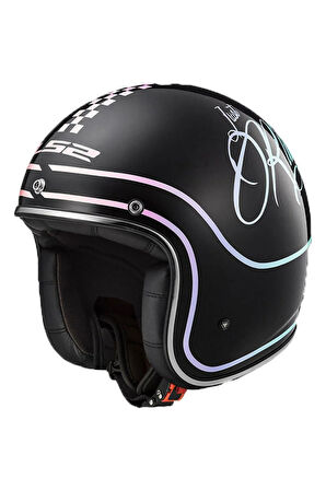 Of583 Bobber Rusty Açık Kask + Gözlük