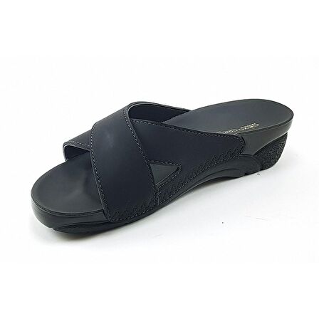 Venedik-9 Ceyo Kadın Terlik-Siyah