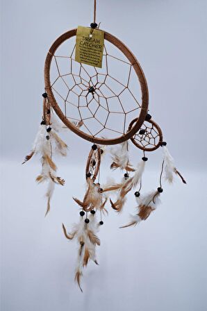 Düş Kapanı, 16 cm, Kahverengi, Rüya Kapanı, Dream Catcher, Dekorasyon