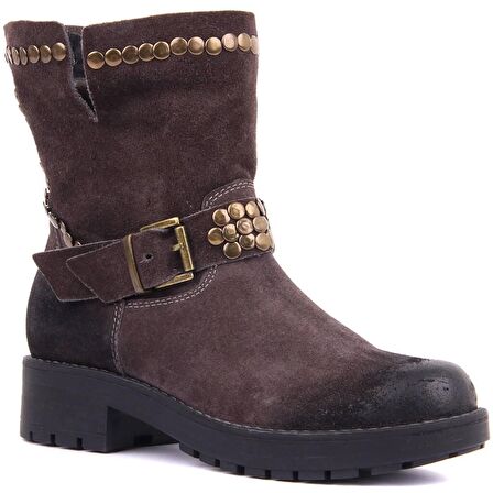 Sail Lakers - Antrasit Süet Kadın Bot