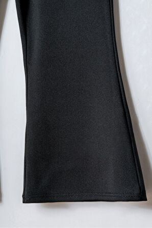 Yüksek Bel İspanyol Paça Kız Çocuk Tayt