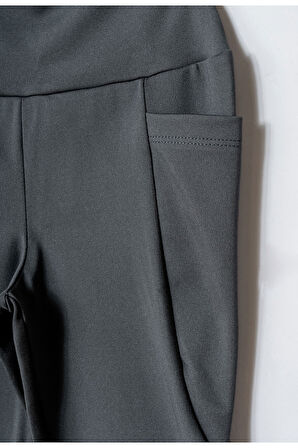 Cep Deteylı Kız Çocuk Sporcu Tayt